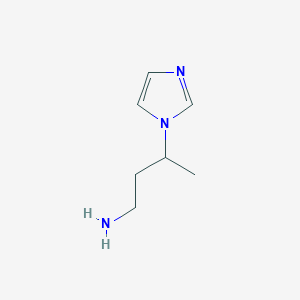 molecular formula C7H13N3 B1339718 3-(1H-Imidazol-1-yl)butan-1-amine CAS No. 93668-14-5