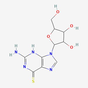 molecular formula C10H13N5O4S B13397226 6-Mercaptoguanosine CAS No. 7602-04-2