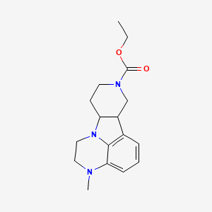 molecular formula C17H23N3O2 B13397261 ethyl 4-methyl-1,4,12-triazatetracyclo[7.6.1.05,16.010,15]hexadeca-5,7,9(16)-triene-12-carboxylate 