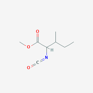 molecular formula C8H13NO3 B13397264 methyl (2S,3S)-2-isocyanato-3-methyl-pentanoate 