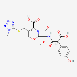 molecular formula C20H20N6O9S B13397302 Latamoxef (stereochemistry undefined) CAS No. 78997-87-2