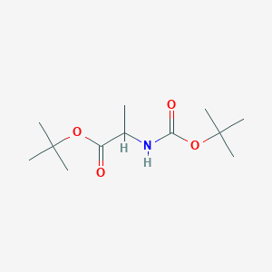 molecular formula C12H23NO4 B13397306 Tert-butyl 2-[(2-methylpropan-2-yl)oxycarbonylamino]propanoate 