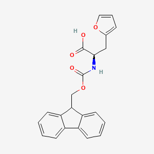 (R)-2-((((9H-Fluoren-9-yl)methoxy)carbonyl)amino)-3-(furan-2-yl)propanoic acid