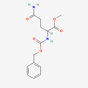 molecular formula C14H18N2O5 B13397337 N-Cbz-L-glutamine methyl ester 