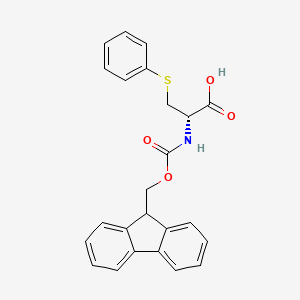molecular formula C24H21NO4S B13397349 Fmoc-(S)-phenyl-D-Cys 