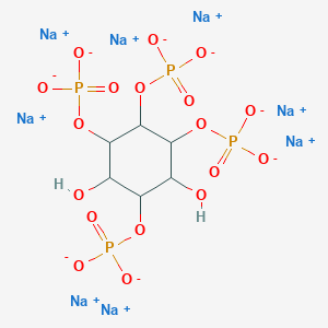 molecular formula C6H8Na8O18P4 B13397372 Octasodium;(2,4-dihydroxy-3,5,6-triphosphonatooxycyclohexyl) phosphate 