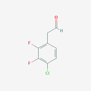 molecular formula C8H5ClF2O B13397399 2,3-Difluoro-4-chloro-phenylacetaldehyde 