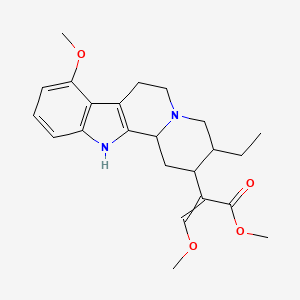 molecular formula C23H30N2O4 B13397431 (E)-Methyl 2-((2S,3S,12bS)-3-ethyl-8-methoxy-1,2,3,4,6,7,12,12b-octahydroindolo[2,3-a]quinolizin-2-yl)-3-methoxyacrylate 