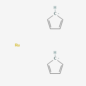 molecular formula C10H10Ru-2 B13397504 cyclopenta-1,3-diene;ruthenium 