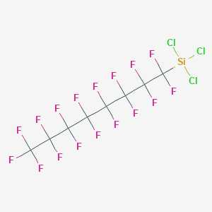 molecular formula C8Cl3F17Si B13397561 Perfluoro-octyltrichlorosilane CAS No. 220791-24-2