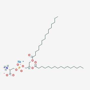 molecular formula C38H73NNaO10P B13397587 sodium (2S)-2-amino-3-((((R)-2,3-bis(palmitoyloxy)propoxy)(hydroxy)phosphoryl)oxy)propanoate 