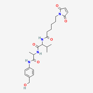 molecular formula C25H34N4O6 B13397597 Mc-Val-Ala-PAB-OH 