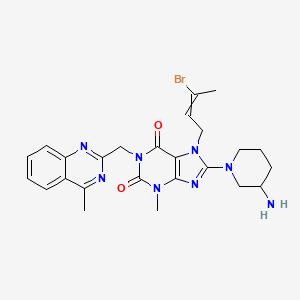 molecular formula C25H29BrN8O2 B13397623 Linagliptin impurity S CAS No. 1638744-06-5