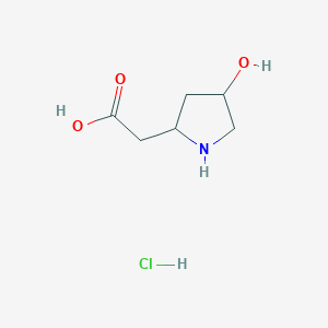 molecular formula C6H12ClNO3 B13397627 L-beta-Homohydroxyproline.HCl 