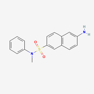 molecular formula C17H16N2O2S B13397673 2-Naphthylamine-6-sulfonyl-N-methylaniline 