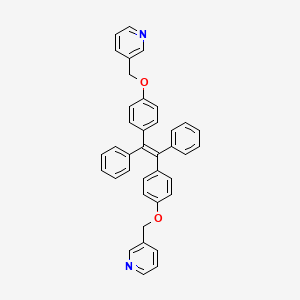 molecular formula C38H30N2O2 B13397677 (E)-1,2-diphenyl-1,2-bis(4-(pyridin-3-ylmethoxy)phenyl)ethene 