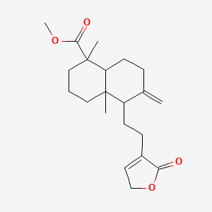 molecular formula C21H30O4 B13397706 Methyl 1,4a-dimethyl-6-methylidene-5-[2-(2-oxo-2,5-dihydrofuran-3-yl)ethyl]-decahydronaphthalene-1-carboxylate 