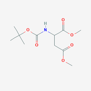 molecular formula C11H19NO6 B13397722 Dimethyl (S)-2-(Boc-amino)succinate 