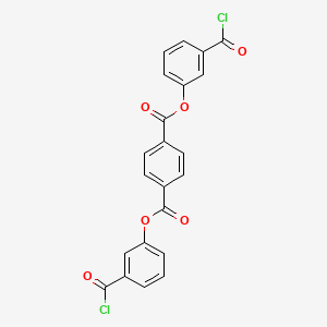 molecular formula C22H12Cl2O6 B13397730 Bis[3-(chlorocarbonyl)phenyl] benzene-1,4-dicarboxylate CAS No. 116038-58-5