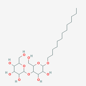 molecular formula C25H48O11 B13397772 2-[4,5-Dihydroxy-2-(hydroxymethyl)-6-tridecoxyoxan-3-yl]oxy-6-(hydroxymethyl)oxane-3,4,5-triol 