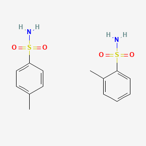 molecular formula C14H18N2O4S2 B13397823 p/m-Toluene sulfonamide 