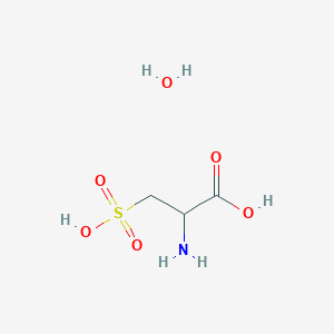 molecular formula C3H9NO6S B13397859 2-Amino-3-sulfopropanoic acid hydrate 