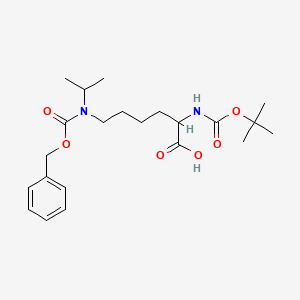 molecular formula C22H34N2O6 B13397864 N-alpha-Boc-Nepsilon-isopropyl-Nepsilon-Z-L-lysine dicyclohexylammonium salt 