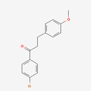 molecular formula C16H15BrO2 B1339790 4'-BROMO-3-(4-METHOXYPHENYL)PROPIOPHENONE CAS No. 648903-46-2