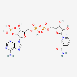 molecular formula C21H28N7O17P3 B13397901 NADP zwitterion 