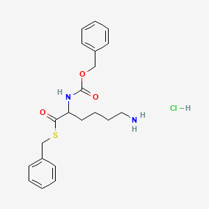 molecular formula C21H27ClN2O3S B13397928 Z-LYS-SBZL monohydrochloride 