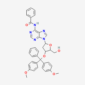molecular formula C38H35N5O6 B13397966 N-[9-[4-[bis(4-methoxyphenyl)-phenylmethoxy]-5-(hydroxymethyl)oxolan-2-yl]purin-6-yl]benzamide 