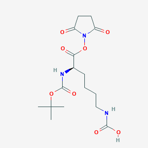 molecular formula C16H25N3O8 B13398032 Boc-D-Lys(CO2H)-OSu 
