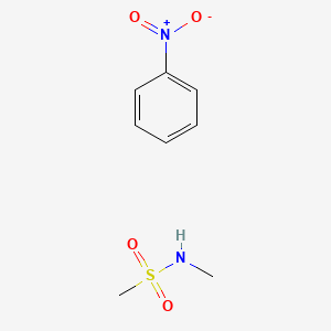 molecular formula C8H12N2O4S B13398041 N-Methyl-4-nitro benzene methane sulfonamide 