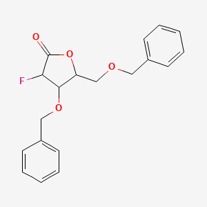 molecular formula C19H19FO4 B13398057 3,5-Di-O-benzyl-2-deoxy-2-fluoro-D-ribono-1,4-lactone 