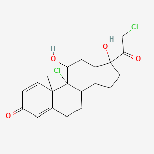 molecular formula C22H28Cl2O4 B13398061 9,21-Dichloro-11,17-dihydroxy-16-methylpregna-1,4-diene-3,20-dione 