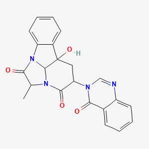 molecular formula C22H18N4O4 B13398083 (-)-Chaetominine 