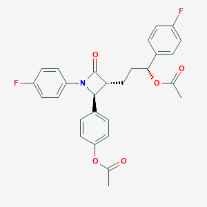 molecular formula C₂₈H₂₅F₂NO₅ B133981 Ezetimibe Diacetate CAS No. 163380-20-9
