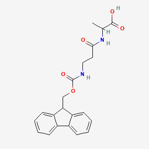 molecular formula C21H22N2O5 B13398179 Fmoc-|A-Ala-Ala-OH 
