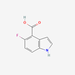 molecular formula C9H6FNO2 B1339818 5-fluoro-1H-indole-4-carboxylic Acid CAS No. 908600-70-4