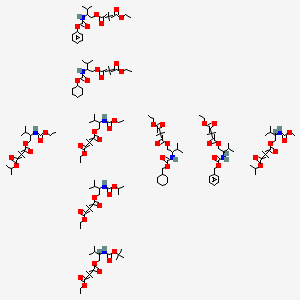 molecular formula C148H231N9O54 B13398197 Lignosulfonic acid, magnesium salt CAS No. 8061-54-9