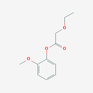 molecular formula C11H14O4 B13398200 2-Methoxyphenyl ethoxyacetate CAS No. 861524-13-2