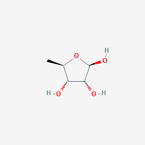 molecular formula C5H10O4 B13398226 beta-D-ribofuranose, 5-deoxy- CAS No. 279673-09-5