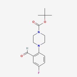 Tert-butyl 4-(4-fluoro-2-formylphenyl)piperazine-1-carboxylate