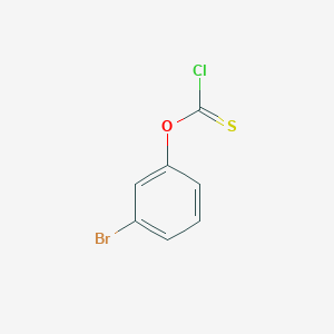 molecular formula C7H4BrClOS B13398370 3-Bromophenyl chlorothioformate 