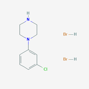 molecular formula C10H15Br2ClN2 B13398416 1-(3-Chlorophenyl)piperazine dihydrobromide 