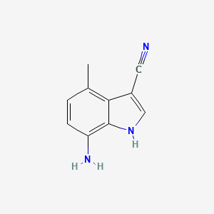 7-amino-4-methyl-1H-indole-3-carbonitrile