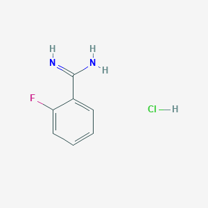 molecular formula C7H8ClFN2 B1339845 2-Fluorobenzamidine hydrochloride CAS No. 57075-81-7