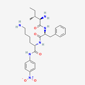 molecular formula C27H38N6O5 B1339861 D-Ile-Phe-Lys-pNA 