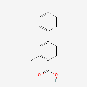 molecular formula C14H12O2 B1339864 3-Methyl-[1,1'-biphenyl]-4-carboxylic acid CAS No. 69240-50-2