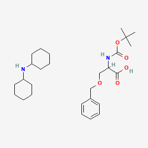 molecular formula C27H44N2O5 B13398657 N-Boc-O-benzyl-L-serine DCHA 